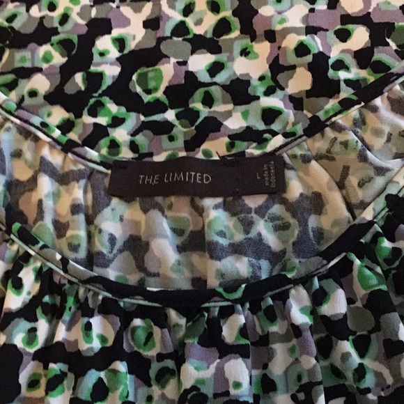 The Limited Green, White, Black Print Tank, L - Picture 4 of 6